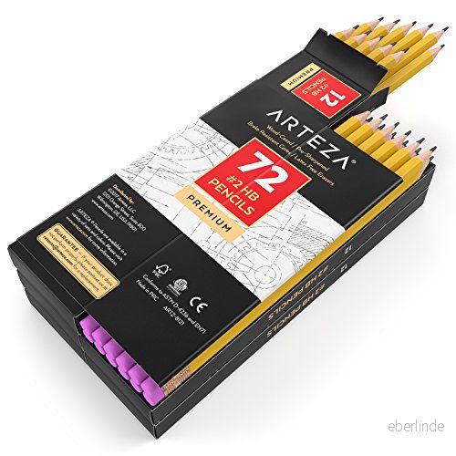 #2hb Grafitpennor Med Träskaft Och Sudd Från Arteza, 72 Pack, Förvässade Latex Fria Sudd, För Skolan, Kontoret, Skrivning, Ritning Sketchning. 857909007414 #2hb Grafitpennor Med Träskaft Och Sudd Från Arteza, 72 Pack, Förvässade Latex Fria Sudd, För Skolan, Kontoret, Skrivning, Ritning Sketchning. 857909007414
