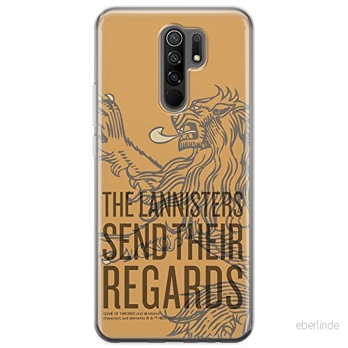 ERT GROUP mobiltelefonfodral för Xiaomi REDMI 9 originalt och officiellt licensierat Game od Thrones mönster of 014 anpassad till formen på mobiltelefonen, fodral tillverkad av TPU plast 5903932682465