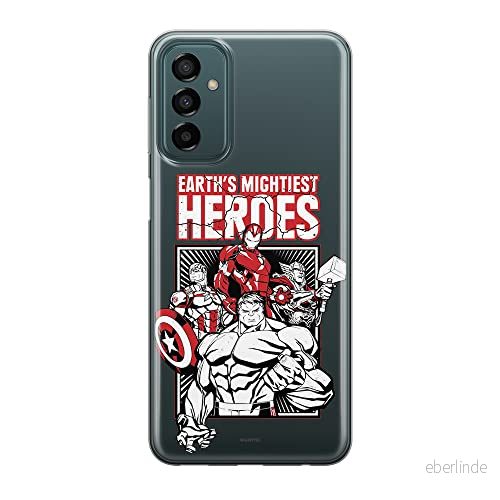 ERT GROUP mobiltelefonfodral för Samsung M13 4G/M23 5G/F23 originalt och officiellt licensierat Marvel mönster Avengers 005 optimalt anpassad till formen på mobiltelefonen, gedeeltelijk transparant 5905511375058