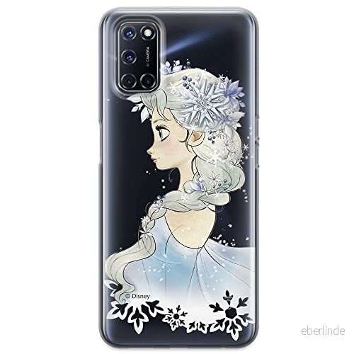 ERT GROUP mobiltelefonfodral för Oppo A92/ A72/ A52 originalt och officiellt licensierat Disney mönster Elsa 010 optimalt anpassad till formen på mobiltelefonen, gedeeltelijk transparant 5903040198377