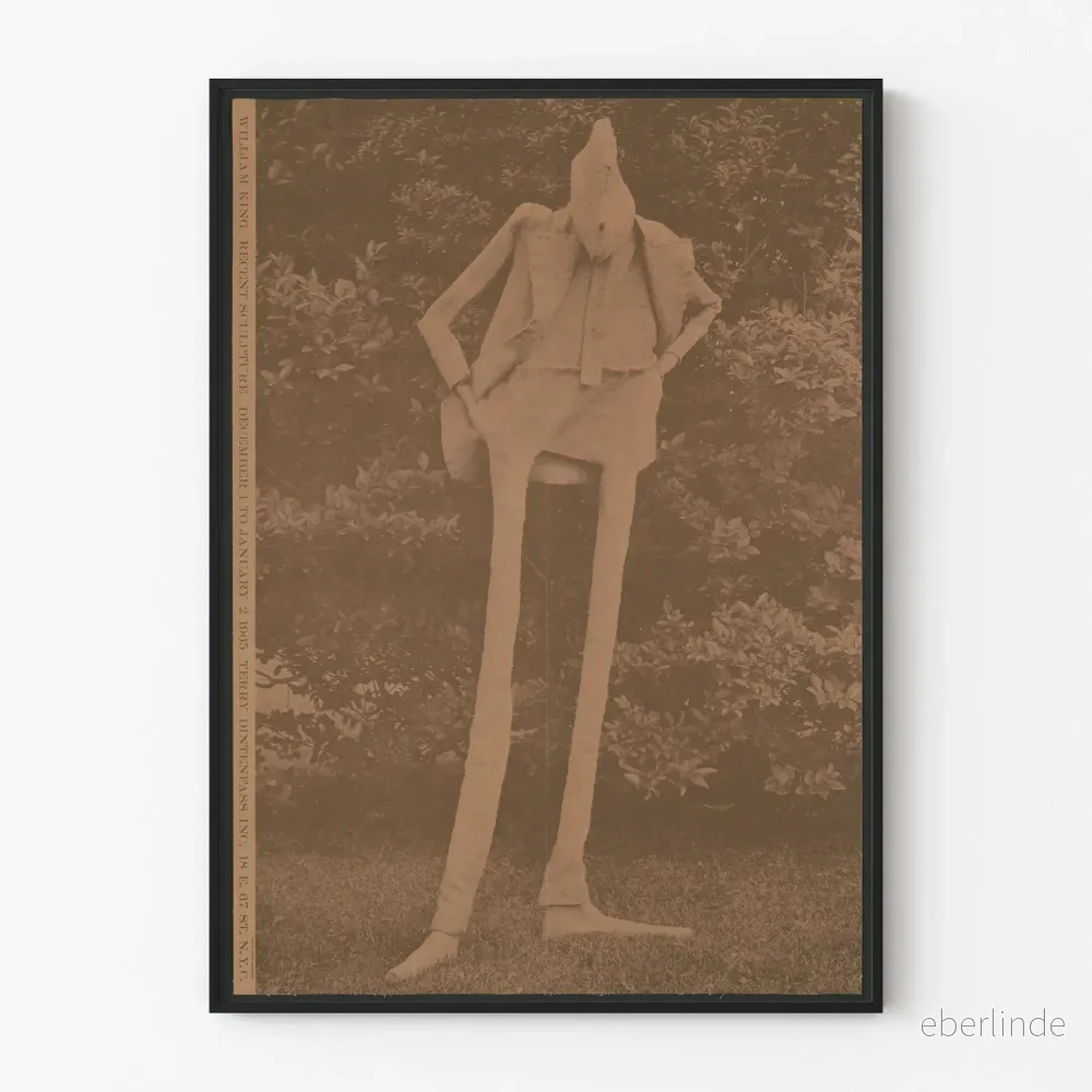 Vintage skulptur långsträckt affisch av William King