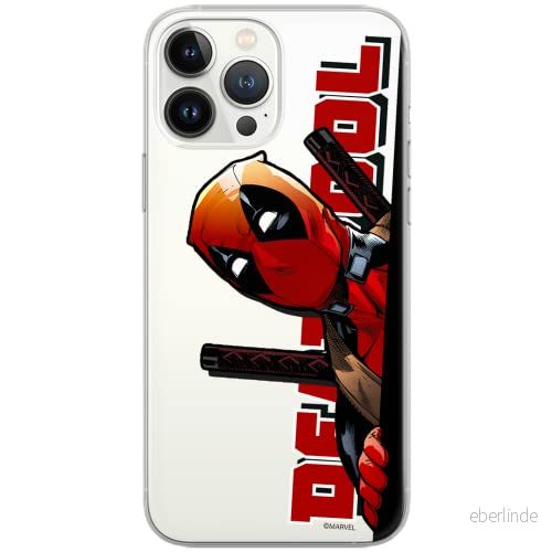 ERT GROUP mobiltelefonfodral för Samsung S9 originalt och officiellt licensierat Marvel mönster Deadpool 002 Vit optimalt anpassad till formen på mobiltelefonen, gedeeltelijk transparant 5902980855487
