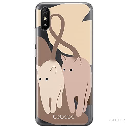 ERT GROUP mobiltelefonfodral för Xiaomi REDMI 9A originalt och officiellt licensierat Babaco mönster Cats 002 optimalt anpassad till formen på mobiltelefonen, gedeeltelijk transparant 5905131077523