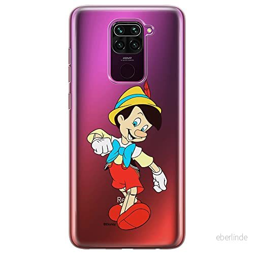 ERT GROUP mobiltelefonfodral för Xiaomi REDMI NOTE 9 originalt och officiellt licensierat Disney mönster Pinocchio 001 optimalt anpassad till formen på mobiltelefonen, gedeeltelijk transparant 5905131140616