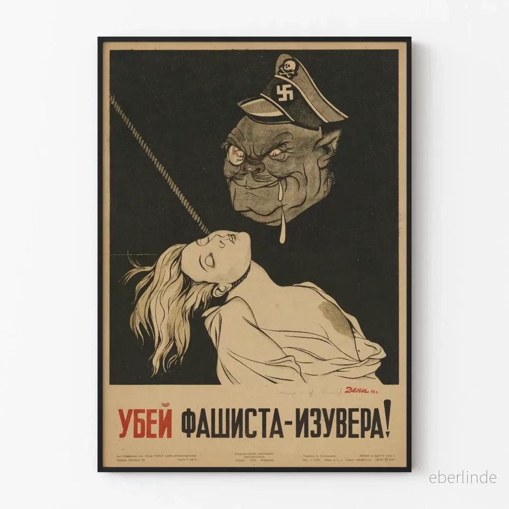 Sovjetisk antinazistisk krigsplakat 1942