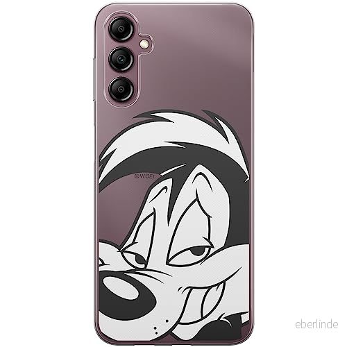 ERT GROUP mobiltelefonfodral för Samsung A14 4G/5G originalt och officiellt licensierat Looney Tunes mönster Pepe Le Pew 001 optimalt anpassad till formen på mobiltelefonen, gedeeltelijk transparant 5905511821944