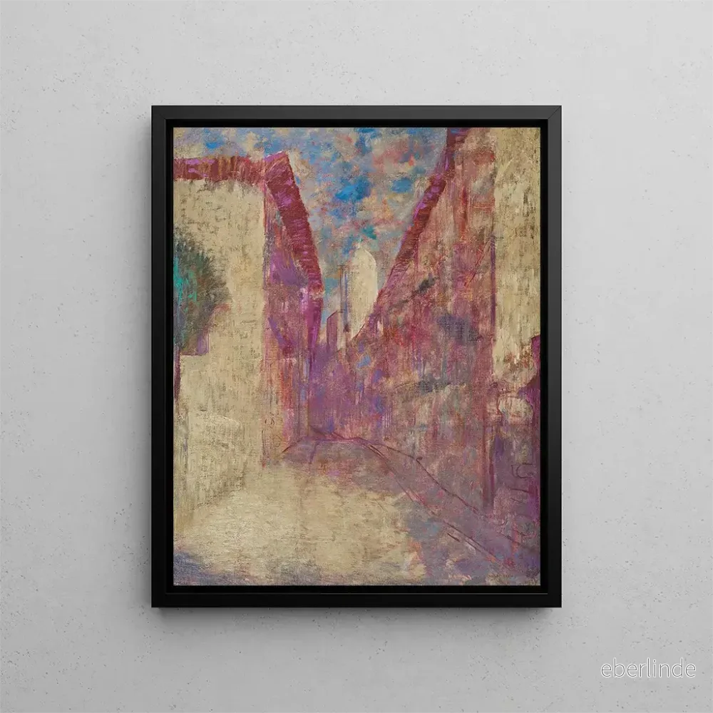 Målning Rue Fontarabie – Odilon Redon Målning Rue Fontarabie – Odilon Redon