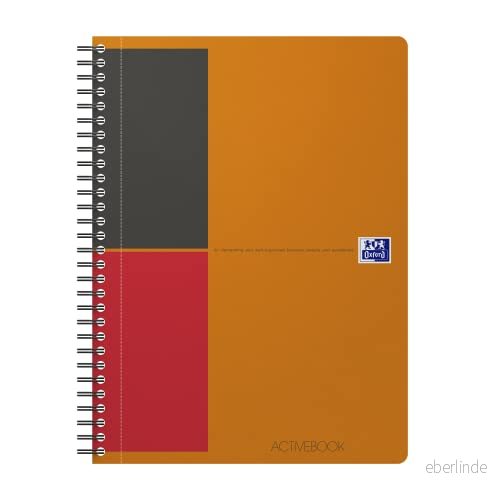 Oxford International Activebook rutig B5 1 Stück Orange 3020120097411