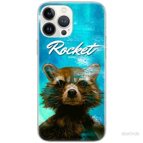 ERT GROUP mobiltelefonfodral för Samsung A51 originalt och officiellt licensierat Marvel mönster Rocket 006 Vit optimalt anpassad till formen på mobiltelefonen, fodral tillverkad av TPU plast 5903537490885