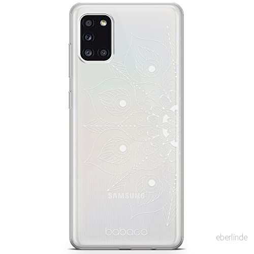ERT GROUP mobiltelefonfodral för Samsung A31 originalt och officiellt licensierat Babaco mönster Mandalas 002 Vit optimalt anpassad till formen på mobiltelefonen, gedeeltelijk transparant 5904805820793