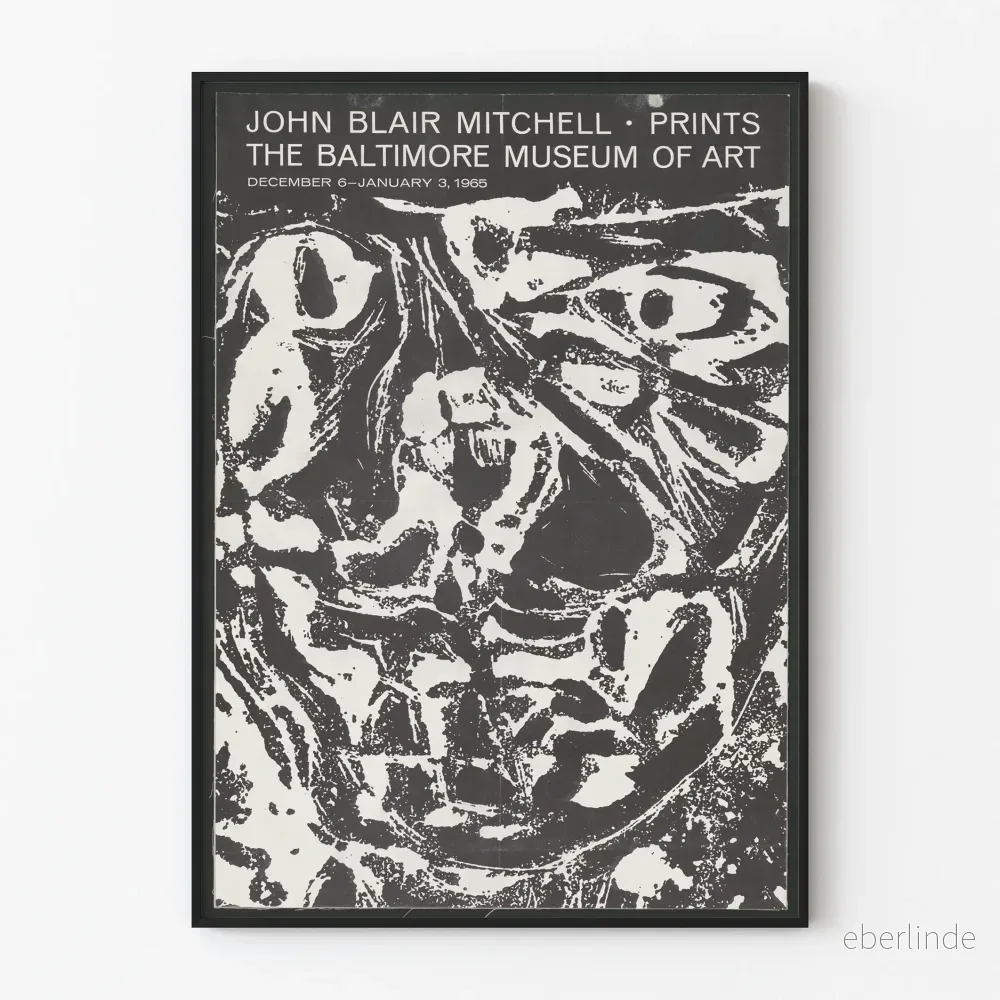 John Blair Mitchell - Utställningsposter vid Baltimore Museum of Art 1965