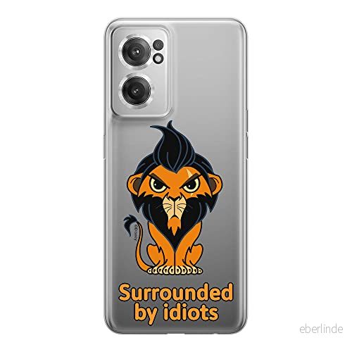 ERT GROUP mobiltelefonfodral för Oneplus NORD CE 2 originalt och officiellt licensierat Disney mönster Scar 001 optimalt anpassad till formen på mobiltelefonen, gedeeltelijk transparant 5905511295875
