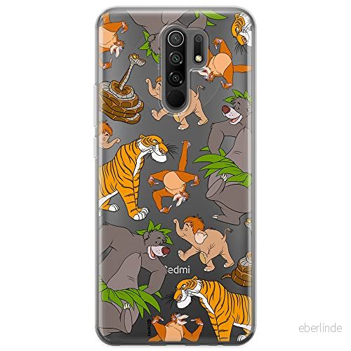 ERT GROUP mobiltelefonfodral för Xiaomi REDMI 9 originalt och officiellt licensierat Disney mönster Jungle Book 003 optimalt anpassad till formen på mobiltelefonen, gedeeltelijk transparant 5905131782748