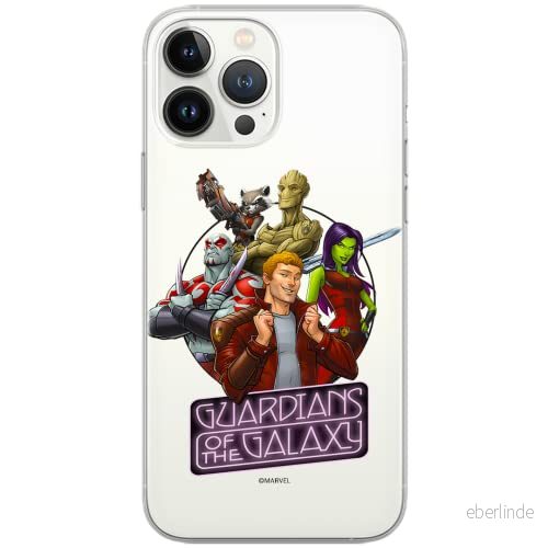 ERT GROUP mobiltelefonfodral för Iphone 13 PRO originalt och officiellt licensierat Marvel mönster Guardians of the Galaxy 009 Vit optimalt anpassad, gedeeltelijk transparant 5903932855159