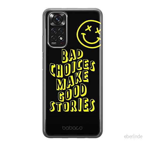 ERT GROUP mobiltelefonfodral för Xiaomi REDMI NOTE 11S 4G / 11 originalt och officiellt licensierat Babaco mönster Bad choices 002, fodral tillverkad av TPU plast 5905511564391