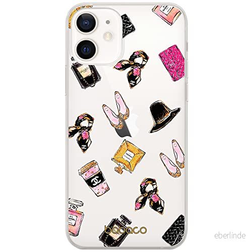 ERT GROUP mobiltelefonfodral för Apple Iphone 12 Mini originalt och officiellt licensierat Babaco mönster Fashion 002 Vit optimalt anpassad till formen på mobiltelefonen, gedeeltelijk transparant 5904805402005