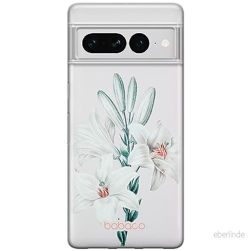 ERT GROUP mobiltelefonfodral för Google PIXEL 7 PRO originalt och officiellt licensierat Babaco mönster Flowers 039 optimalt anpassad till formen på mobiltelefonen, gedeeltelijk transparant 5905795172596