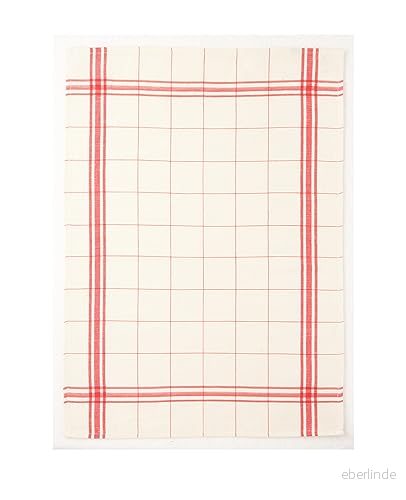 Coucke Torchon, bomull, grå, 50 x 75 cm (röd) 3152193802118