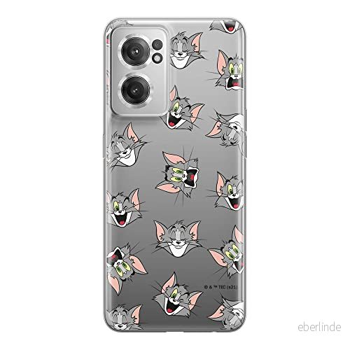 ERT GROUP mobiltelefonfodral för Oneplus NORD CE 2 originalt och officiellt licensierat Tom & Jerry mönster 007 optimalt anpassad till formen på mobiltelefonen, gedeeltelijk transparant 5905511291716