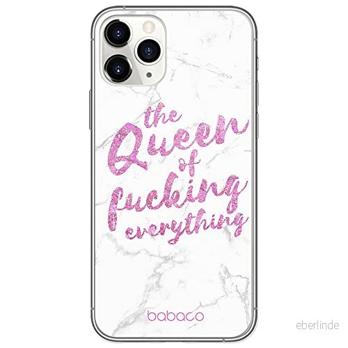 ERT GROUP mobiltelefonfodral för Apple Iphone 11 PRO MAX originalt och officiellt licensierat Babaco mönster Queen 003 Vit anpassad till formen på mobiltelefonen, fodral tillverkad av TPU plast 5904805395413