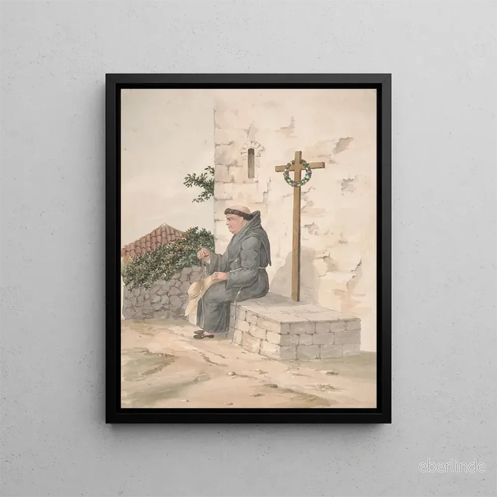 Målning Frère franciscain - Alfred Diston | Konsttryck