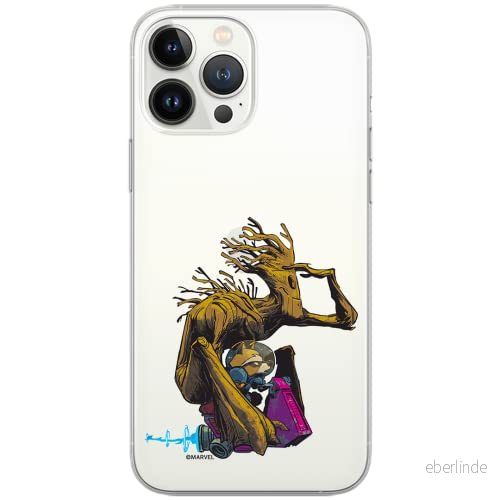 ERT GROUP mobiltelefonfodral för Samsung S10 originalt och officiellt licensierat Marvel mönster Guardians of the Galaxy 004 Vit anpassad till formen på mobiltelefonen, gedeeltelijk transparant 5902980081947