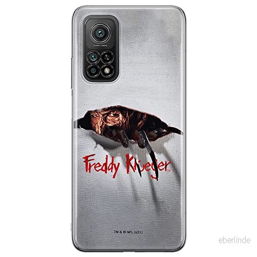 ERT GROUP mobiltelefonfodral för Xiaomi REDMI NOTE 9T originalt och officiellt licensierat Horror mönster Nightmare of Elm Street 008, fodral tillverkad av TPU plast 5905511089740