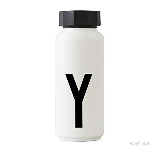 Design Letters - Personlig vit termosflaska i rostfritt stål 5710498739867