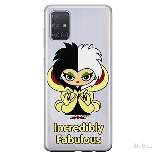 ERT GROUP mobiltelefonfodral för Samsung A71 originalt och officiellt licensierat Disney mönster Cruella 006 optimalt anpassad till formen på mobiltelefonen, gedeeltelijk transparant 5905131489951