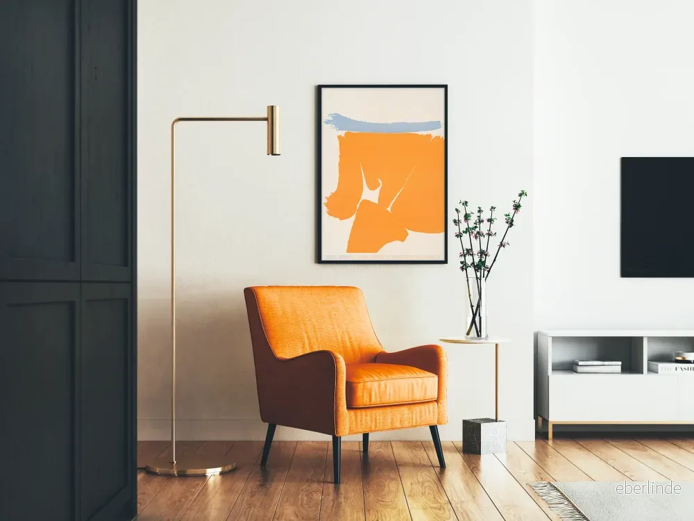 Abstrakt orange och blå poster Friedel Dzubas - Bild 2