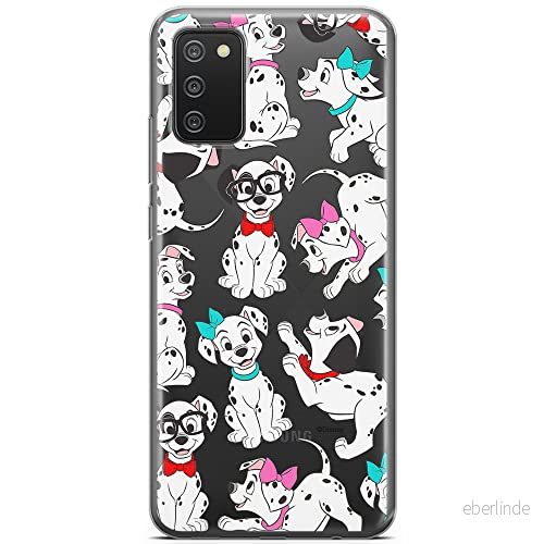 ERT GROUP mobiltelefonfodral för Samsung A02S originalt och officiellt licensierat Disney mönster Dalmatians 006 optimalt anpassad till formen på mobiltelefonen, gedeeltelijk transparant 5905131801685