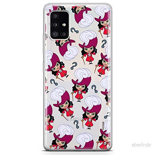 ERT GROUP mobiltelefonfodral för Samsung A51 originalt och officiellt licensierat Disney mönster James Hook 002 optimalt anpassad till formen på mobiltelefonen, gedeeltelijk transparant 5905131451811