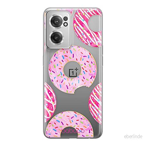 ERT GROUP mobiltelefonfodral för Oneplus NORD CE 2 originalt och officiellt licensierat Babaco mönster Donut 002 optimalt anpassad till formen på mobiltelefonen, gedeeltelijk transparant 5905511283148