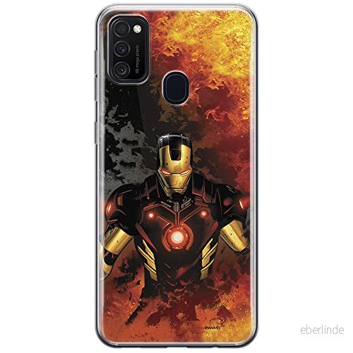 ERT GROUP mobiltelefonfodral för Samsung M21 originalt och officiellt licensierat Marvel mönster Iron Man 003 optimalt anpassad till formen på mobiltelefonen, fodral tillverkad av TPU plast 5903537836560