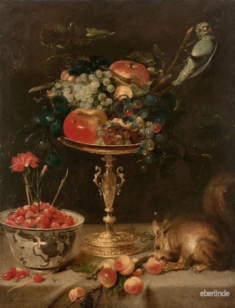 Målning Composition la tazza et l'écureuil - Frans Snyders | Konsttryck - Bild 2