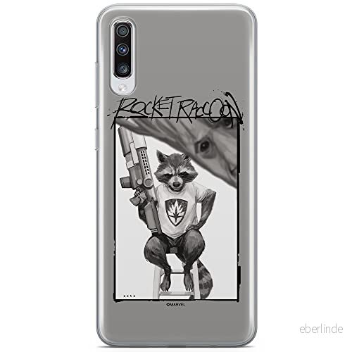 ERT GROUP mobiltelefonfodral för Samsung A70 originalt och officiellt licensierat Marvel mönster Rocket 004 optimalt anpassad till formen på mobiltelefonen, fodral tillverkad av TPU plast 5902980414349