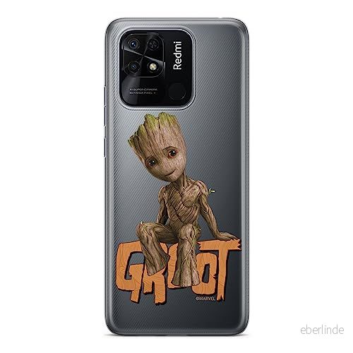 ERT GROUP mobiltelefonfodral för Xiaomi REDMI 10C originalt och officiellt licensierat Marvel mönster Groot 005 optimalt anpassad till formen på mobiltelefonen, gedeeltelijk transparant 5905511547639