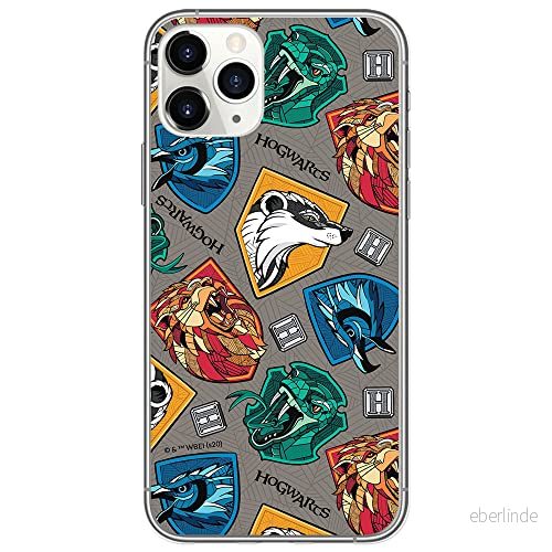 ERT GROUP mobiltelefonfodral för Apple Iphone 11 PRO MAX originalt och officiellt licensierat Harry Potter mönster 022 Vit anpassad till formen på mobiltelefonen, fodral tillverkad av TPU plast 5903932127409