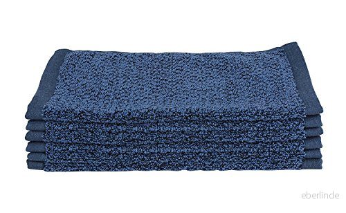 Everplush Diamond Jacquard badlakan tvättduk, 6 pack, 33 cm x cm, marinblå 611359257849