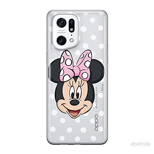 ERT GROUP mobiltelefonfodral för Oppo FIND X5 PRO originalt och officiellt licensierat Disney mönster Minnie 057 optimalt anpassad till formen på mobiltelefonen, gedeeltelijk transparant 5905511404673