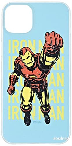 ERT GROUP mobiltelefonfodral för Apple Iphone 14 PLUS originalt och officiellt licensierat Marvel mönster Iron Man 009 optimalt anpassad till formen på mobiltelefonen, fodral tillverkad av TPU plast 5905131895356