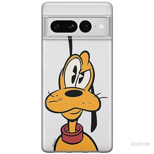 ERT GROUP mobiltelefonfodral för Google PIXEL 7 PRO originalt och officiellt licensierat Disney mönster Pluto 001 optimalt anpassad till formen på mobiltelefonen, gedeeltelijk transparant 5905795163297