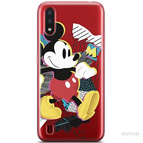 ERT GROUP mobiltelefonfodral för Samsung A01 originalt och officiellt licensierat Disney mönster Mickey 032 optimalt anpassad till formen på mobiltelefonen, gedeeltelijk transparant 5904805424809