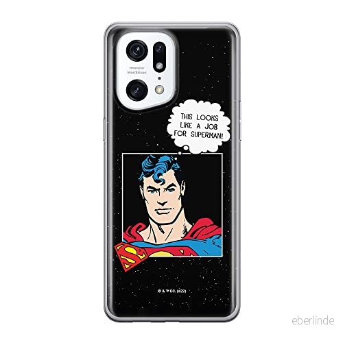 ERT GROUP mobiltelefonfodral för Oppo FIND X5 PRO originalt och officiellt licensierat DC mönster Superman 037 optimalt anpassad till formen på mobiltelefonen, fodral tillverkad av TPU plast 5905511414375