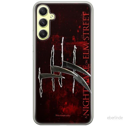 ERT GROUP mobiltelefonfodral för Samsung A34 5G originalt och officiellt licensierat Horror mönster Nightmare of Elm Street 004 anpassad till formen på mobiltelefonen, fodral tillverkad av TPU plast 5905511785741
