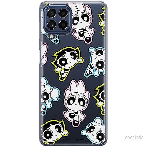 ERT GROUP mobiltelefonfodral för Samsung M53 5G originalt och officiellt licensierat The Powerpuff Girls mönster 022, gedeeltelijk transparant 5905511968847