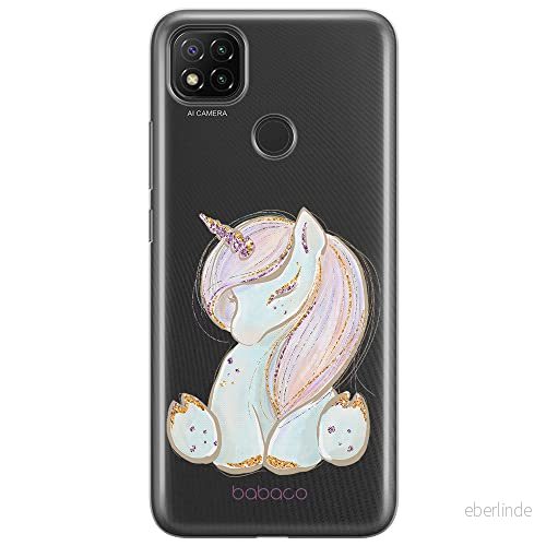 ERT GROUP mobiltelefonfodral för Xiaomi REDMI 9C originalt och officiellt licensierat Babaco mönster Unicorn 002 optimalt anpassad till formen på mobiltelefonen, gedeeltelijk transparant 5904805412707