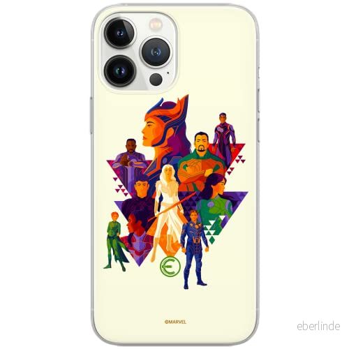ERT GROUP mobiltelefonfodral för Iphone 13 PRO originalt och officiellt licensierat Marvel mönster Eternals 007 Vit optimalt anpassad till formen på mobiltelefonen, fodral tillverkad av TPU plast 5904805113413