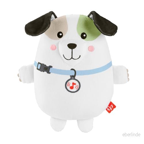 Fisher Price mjukisleksak för baby, hundvalpsspeldosa med lugnande vibrationer, bärbar speldosa nyfödda, HTJ68 194735191505