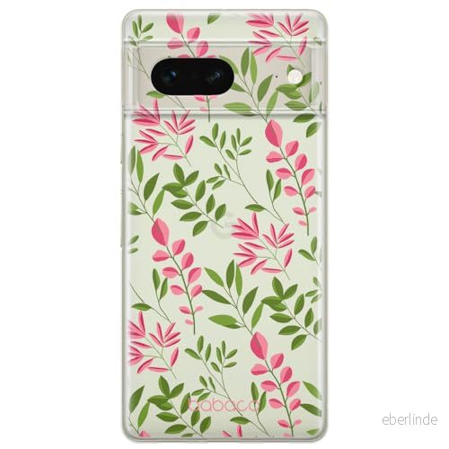 ERT GROUP mobiltelefonfodral för Google PIXEL 7 originalt och officiellt licensierat Babaco mönster Plants 013 optimalt anpassad till formen på mobiltelefonen, gedeeltelijk transparant 5905795145996